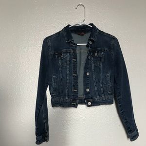 Cropped jean jacket